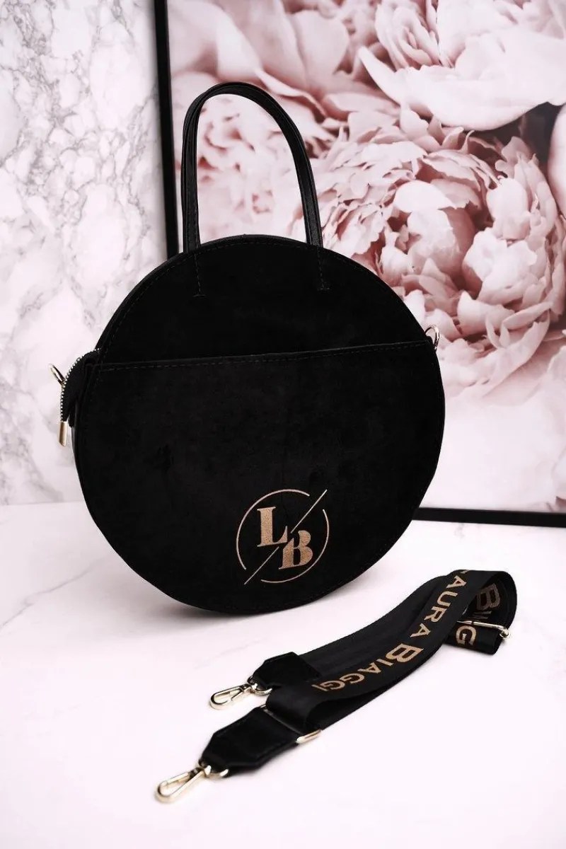 Torebki Klasyczne>Boto Okrągła Torebka Z Odpinanym Paskiem LAURA BIAGGI Czarna