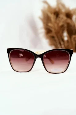 Hot PRIUS Okulary Brązowe Beż Przeciwsłoneczne PR-V70/2 Brązowy Gradient