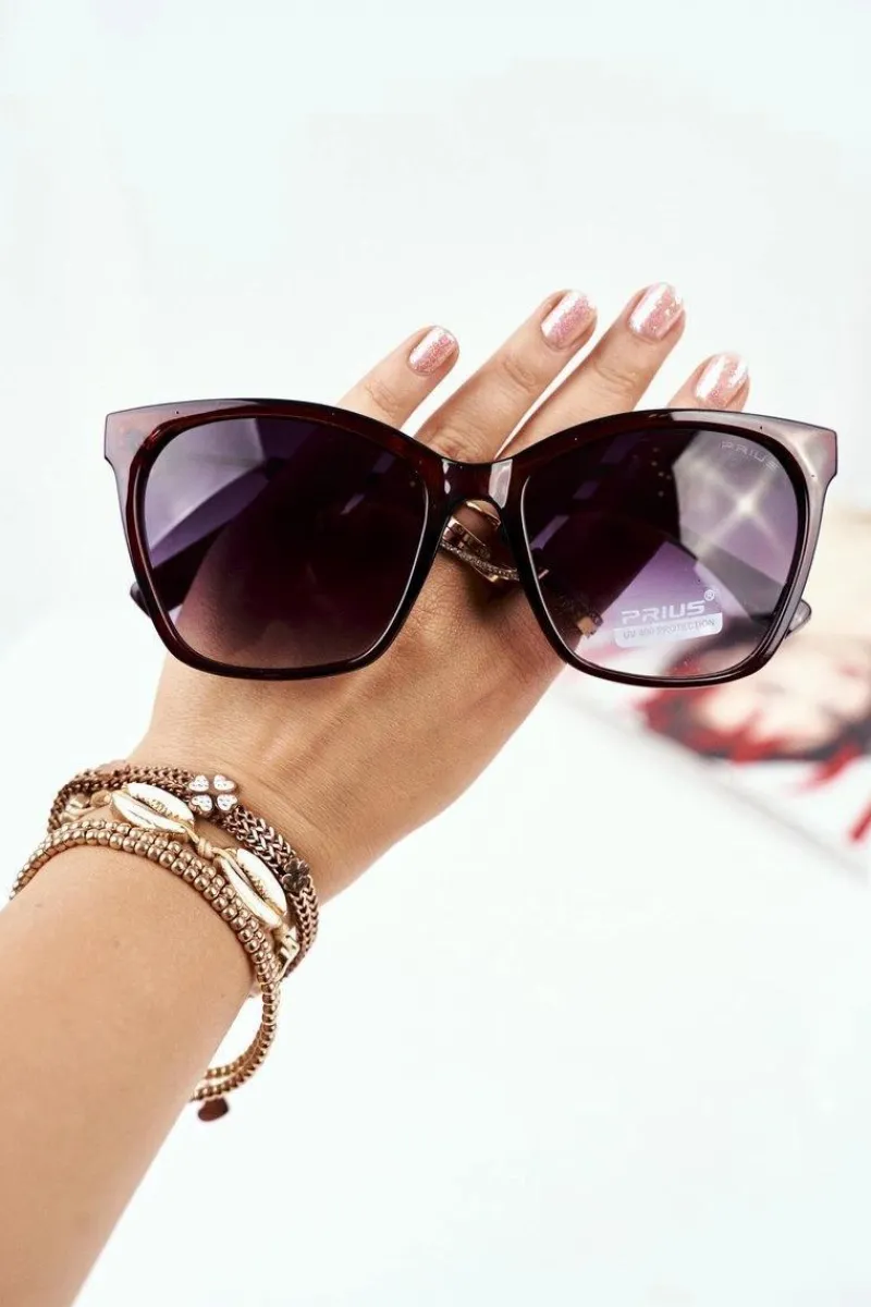 Okulary>PRIUS Okulary Brązowe Przeciwsłoneczne PR-V70/2 Czarny Gradient