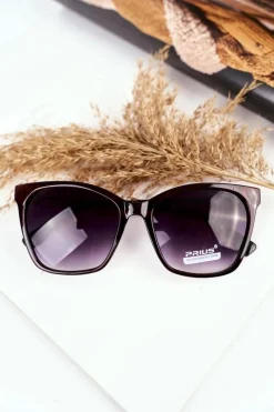 Okulary>PRIUS Okulary Brązowe Przeciwsłoneczne PR-V70/2 Czarny Gradient