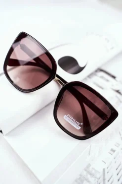 Discount PRIUS Okulary Brązowe Przeciwsłoneczne PR-V14 Brązowy Gradient