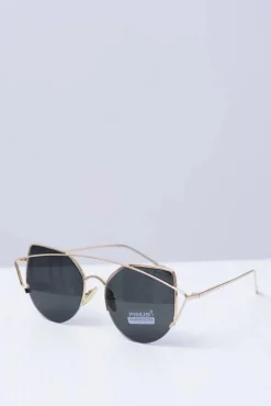 New Okulary Mirrored PRE-01 Złote Okulary