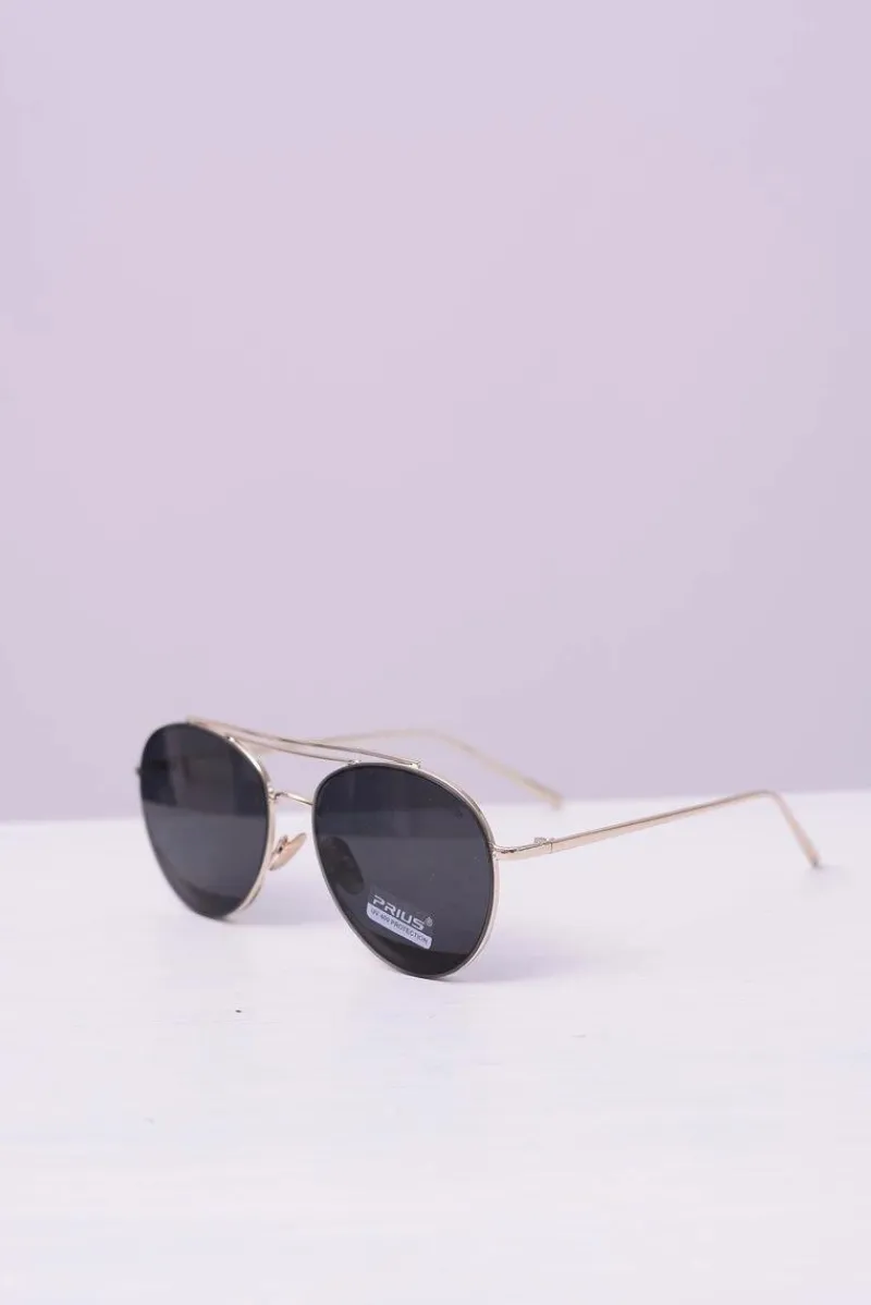 Okulary PRE-42 Złote Czarne Okulary