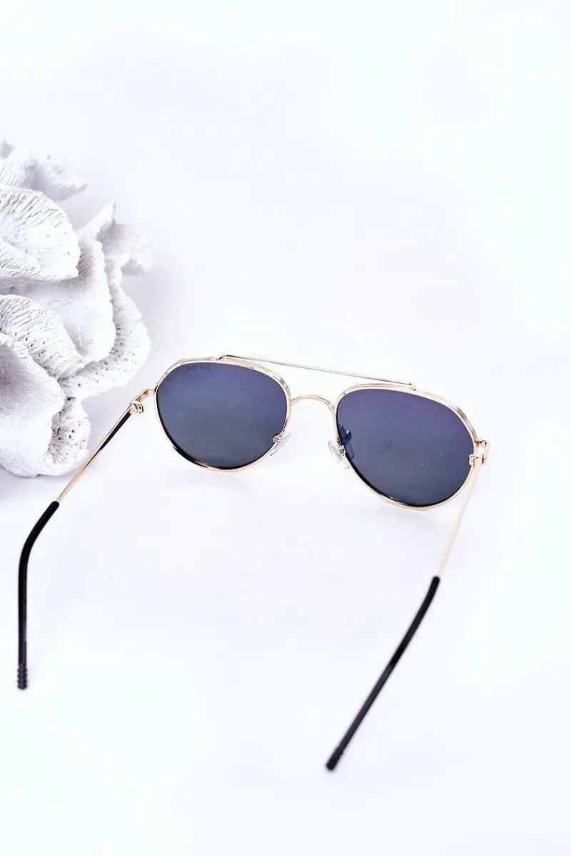 Okulary>PRIUS Okulary Przeciwsłoneczne Aviatory Z Polaryzacją Różowo-Żółte