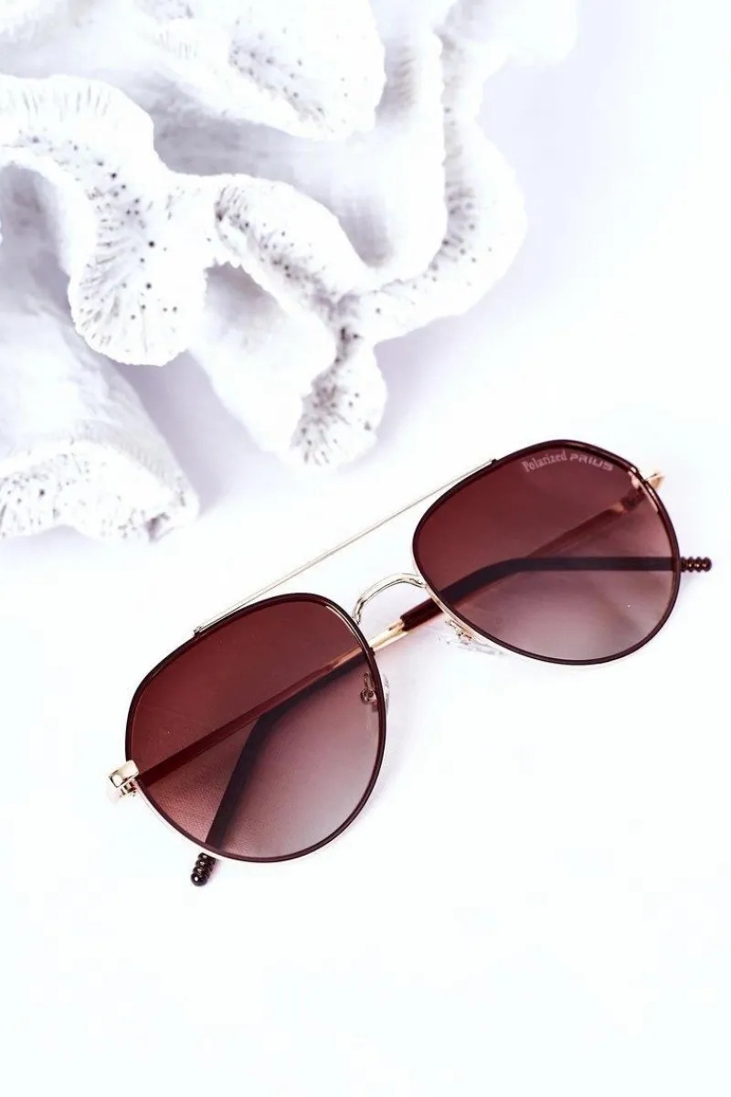 Best Okulary Przeciwsłoneczne Aviatory Z Polaryzacją Brązowe Okulary