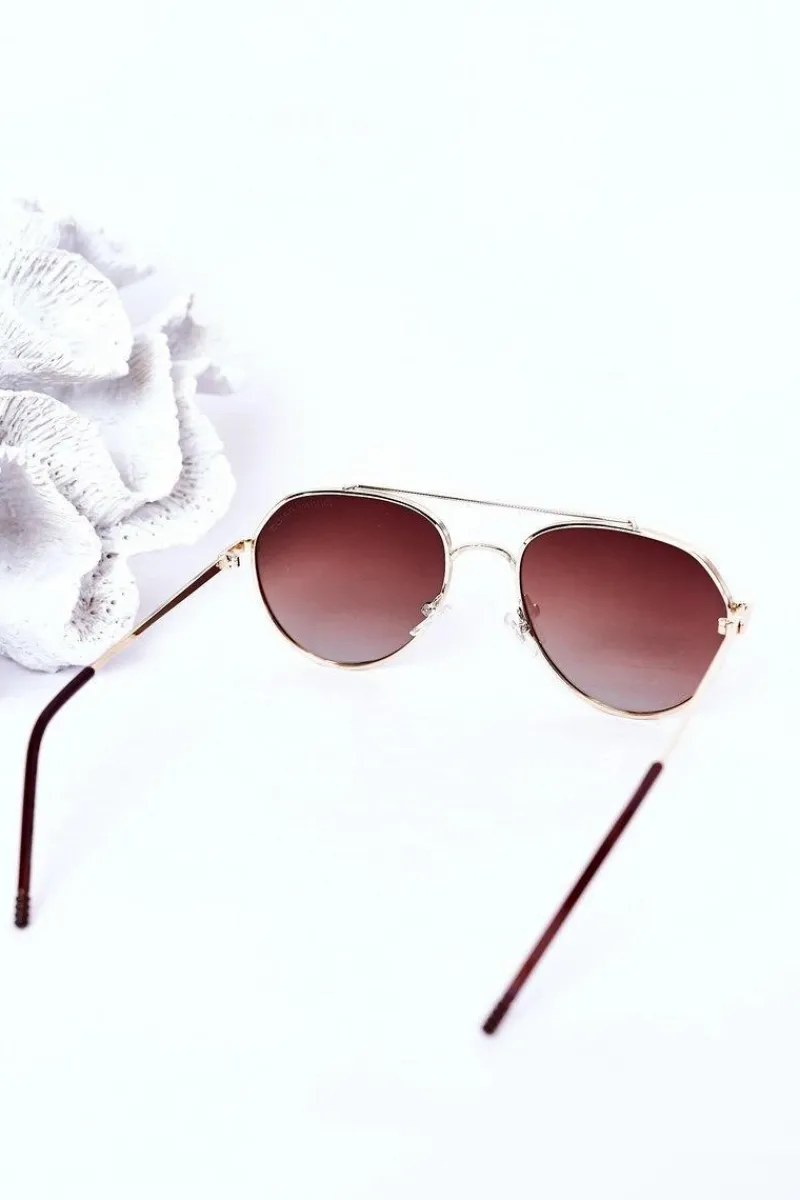 Best Okulary Przeciwsłoneczne Aviatory Z Polaryzacją Brązowe Okulary