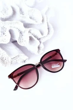 Online Okulary Przeciwsłoneczne Brązowe Ombre Okulary