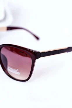 New Okulary Przeciwsłoneczne Brązowe Ombre Okulary