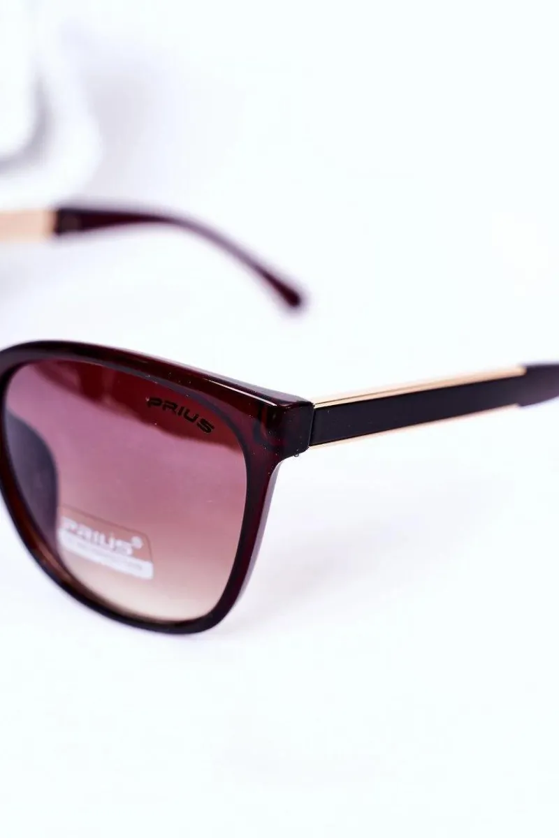 New Okulary Przeciwsłoneczne Brązowe Ombre Okulary