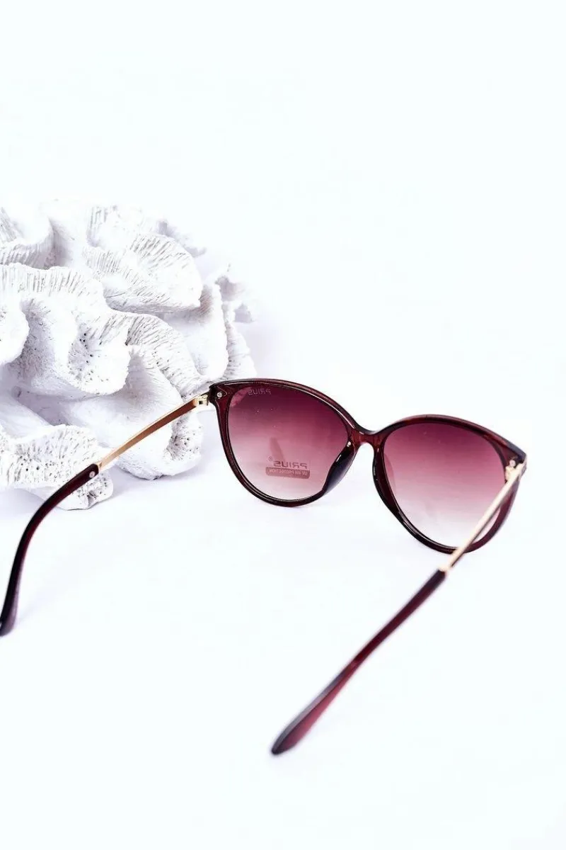 Okulary>PRIUS Okulary Przeciwsłoneczne Brązowe Ombre