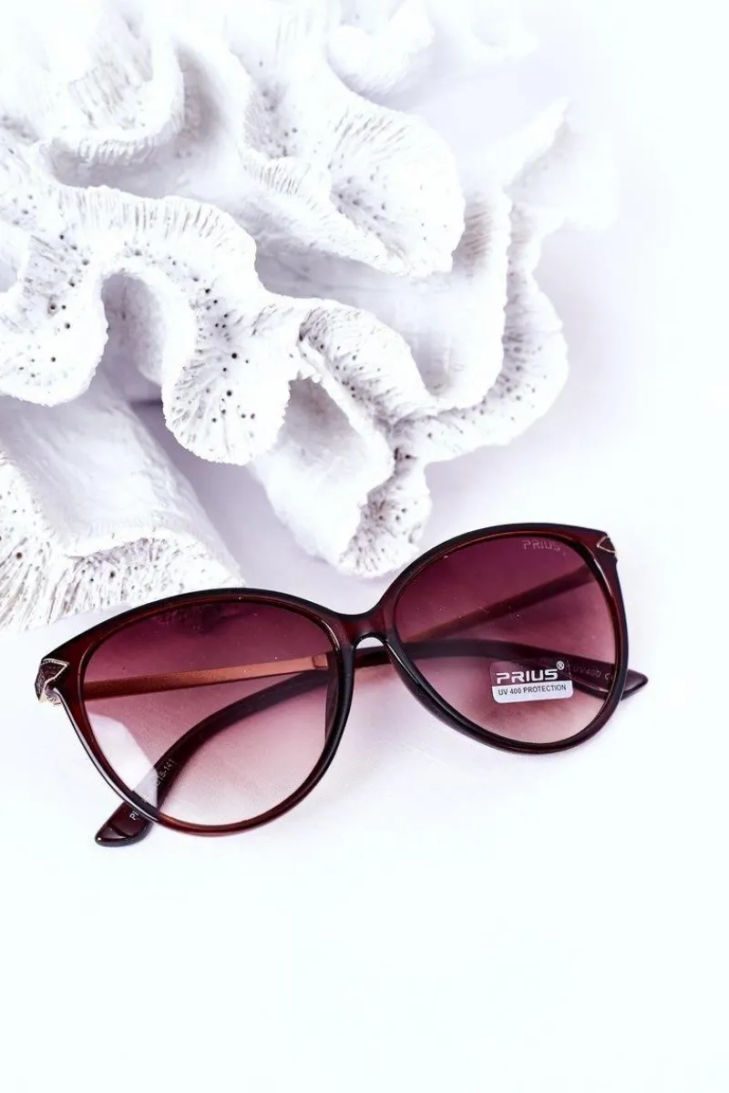 Okulary>PRIUS Okulary Przeciwsłoneczne Brązowe Ombre