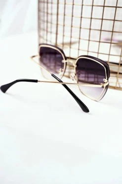 Okulary>PRIUS Okulary Przeciwsłoneczne Czarne PRE-34 Złote Zielony Gradient