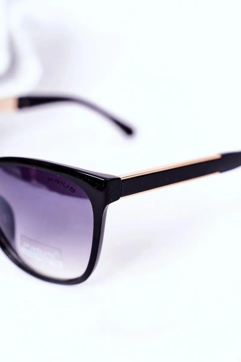 PRIUS Okulary Przeciwsłoneczne Czarne Z Szarym Ombre