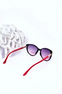 Discount PRIUS Okulary Przeciwsłoneczne Czarno-Czerwone Ombre