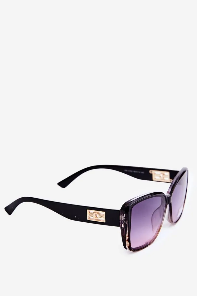 Okulary>Boto Okulary Przeciwsłoneczne Damskie UV400 Czarno-Różowe