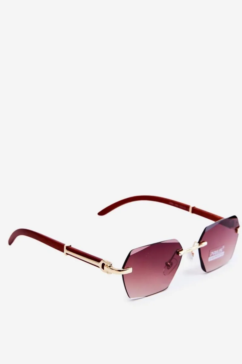 Okulary>PRIUS Okulary Przeciwsłoneczne Damskie UV400 Brązowe