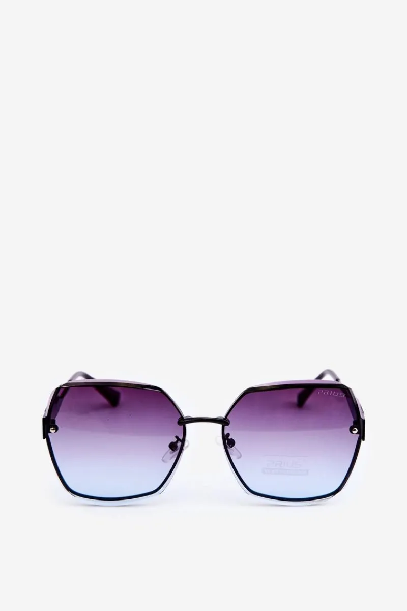 Hot Boto Okulary Przeciwsłoneczne Damskie Z Cieniowanymi Szkiełkami UV400 Niebieskie