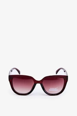 Sale Boto Okulary Przeciwsłoneczne Damskie Ze Złotymi Detalami UV400 Brązowe