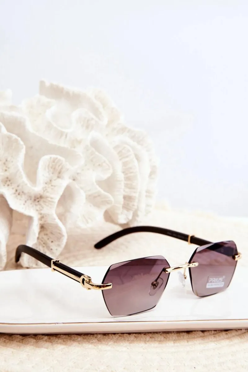 Clearance PRIUS Okulary Przeciwsłoneczne Damskie UV400 Czarne