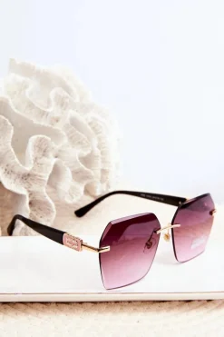 Online PRIUS Okulary Przeciwsłoneczne Damskie Z Filtrem UV Różowe