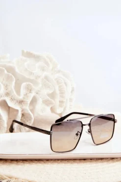 Clearance Boto Okulary Przeciwsłoneczne Damskie UV400 Brązowe