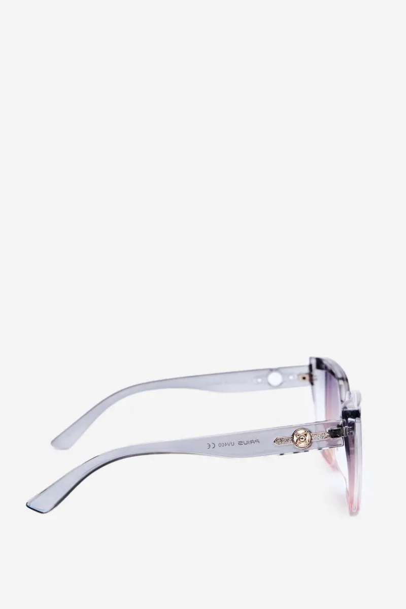 Best Okulary Przeciwsłoneczne Damskie UV400 Niebiesko-Różowe Okulary