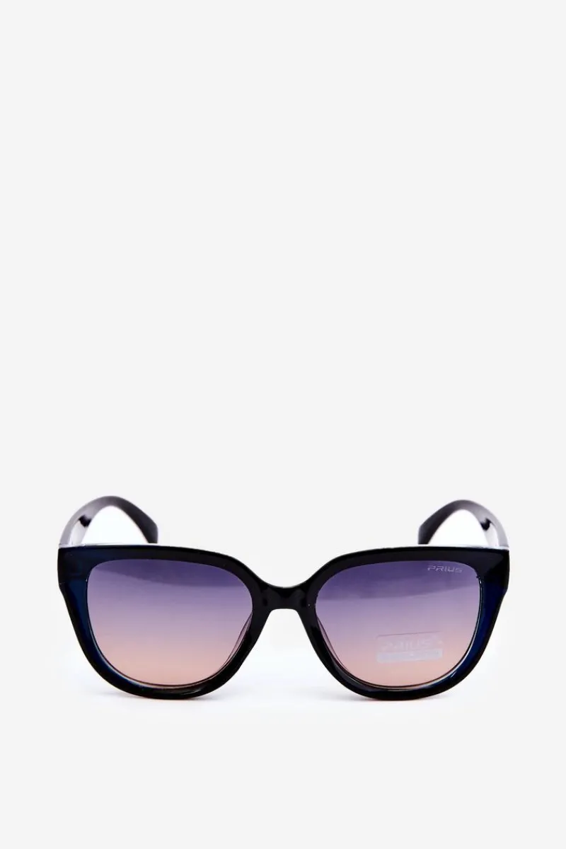 Okulary>Boto Okulary Przeciwsłoneczne Damskie Ze Złotymi Detalami UV400 Czarne