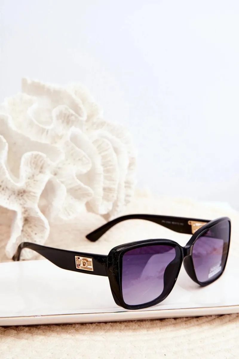 Okulary Przeciwsłoneczne Damskie UV400 Czarne Okulary