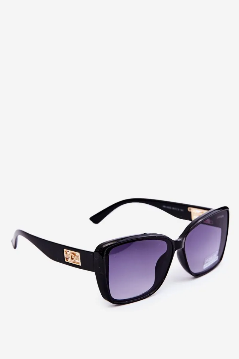 Okulary Przeciwsłoneczne Damskie UV400 Czarne Okulary