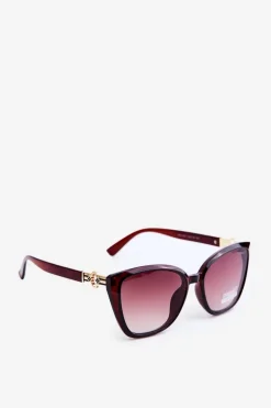 Best Boto Okulary Przeciwsłoneczne Damskie UV400 Ciemnobrązowe