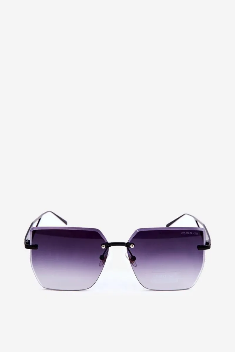Discount PRIUS Okulary Przeciwsłoneczne Damskie Z Cieniowanymi Szkiełkami Czarne