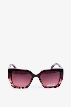 Best Okulary Przeciwsłoneczne Damskie UV400 Brązowo-Różowe Okulary