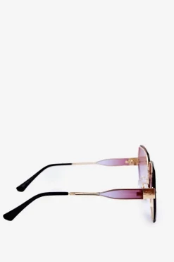 Discount Okulary Przeciwsłoneczne Damskie Z Cieniowanymi Szkiełkami UV400 Brązowe Okulary