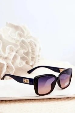 Discount Boto Okulary Przeciwsłoneczne Damskie UV400 Czarno-Granatowe
