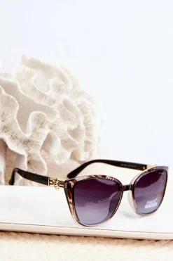 Online Okulary Przeciwsłoneczne Damskie UV400 Brązowe Okulary