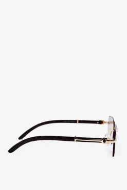 Clearance PRIUS Okulary Przeciwsłoneczne Damskie UV400 Czarno-Złote