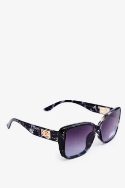 Outlet Okulary Przeciwsłoneczne Damskie UV400 Czarne Okulary