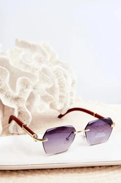 Sale PRIUS Okulary Przeciwsłoneczne Damskie UV400 Brązowe