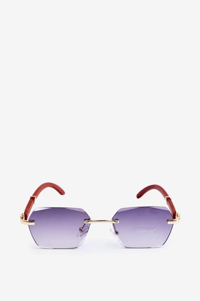 Sale PRIUS Okulary Przeciwsłoneczne Damskie UV400 Brązowe