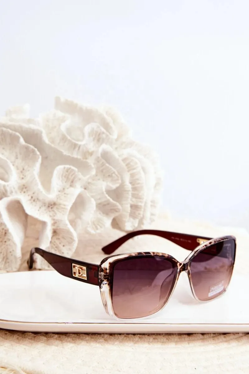 Okulary>Boto Okulary Przeciwsłoneczne Damskie UV400 Brązowe