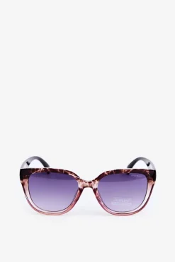 Outlet Boto Okulary Przeciwsłoneczne Damskie Ze Złotymi Detalami UV400 Brązowe