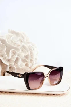 Okulary>PRIUS Okulary Przeciwsłoneczne Damskie UV400 Brązowe