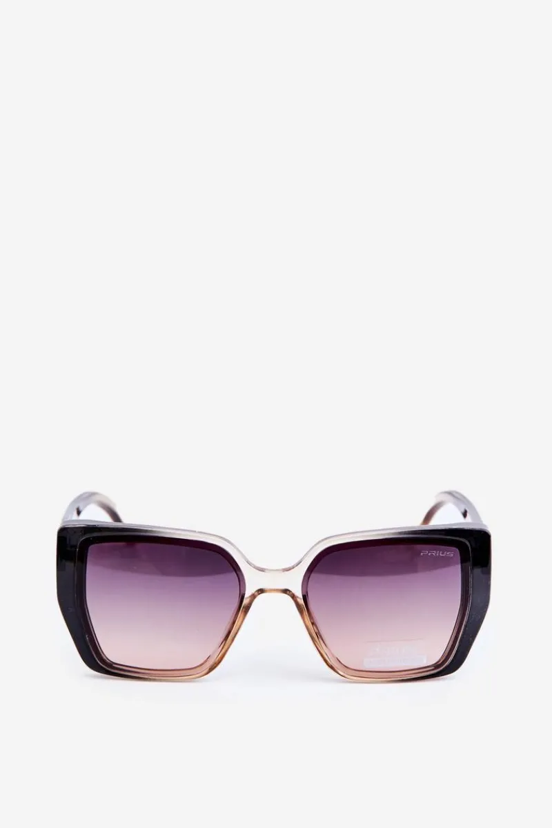 Okulary>PRIUS Okulary Przeciwsłoneczne Damskie UV400 Brązowe