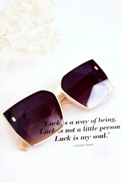 Sale Boto Okulary Przeciwsłoneczne Kwadratowe V110021 Beżowe