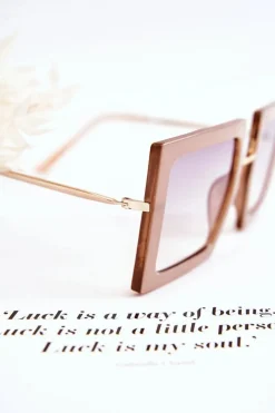 Sale Okulary Przeciwsłoneczne Kwadratowe V160018 Szare Okulary