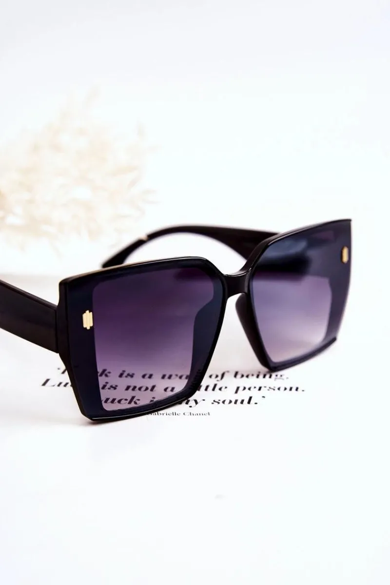 Okulary>Boto Okulary Przeciwsłoneczne Kwadratowe V110021 Czarne