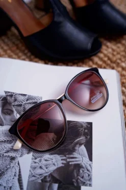 Best Okulary Przeciwsłoneczne PR-V33 Brązowe Beżowe Okulary