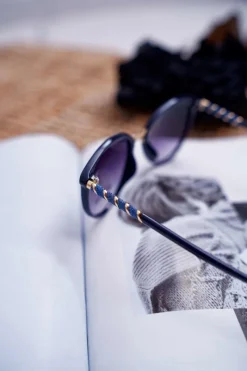 Hot Okulary Przeciwsłoneczne PR-V09 Granatowe Okulary