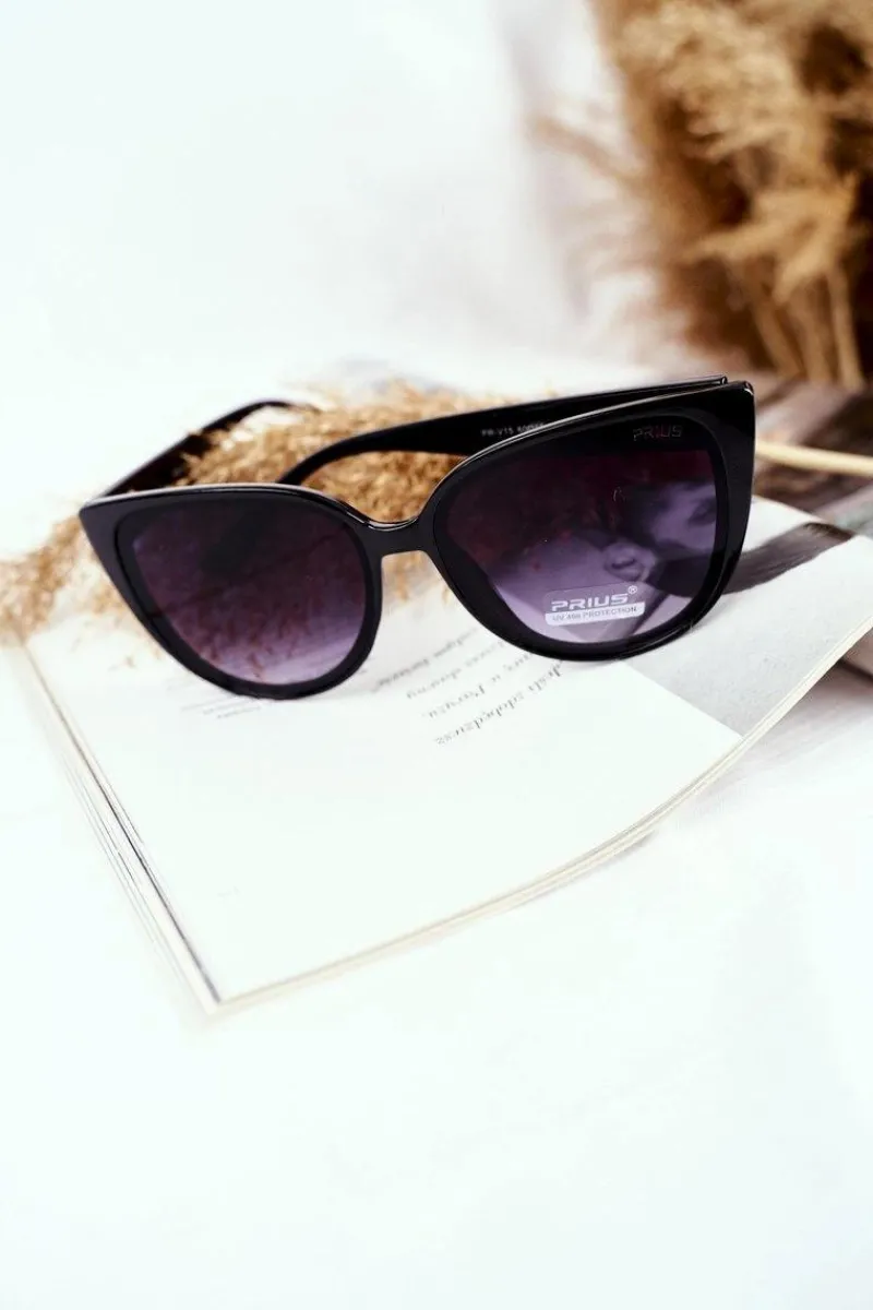 Okulary>PRIUS Okulary Przeciwsłoneczne PR-V15 Czarne Zielony Gradient