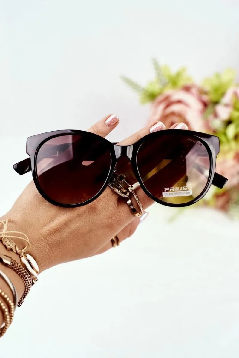 Hot Okulary Przeciwsłoneczne PR-V74 Brązowe Gradient Okulary